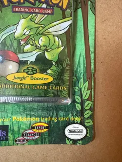 NEW FACTORY SEALED 1999 POKEMON JUNGLE SCYTHER BLISTER PACK W/ CARDBOARD BEND - Image 5