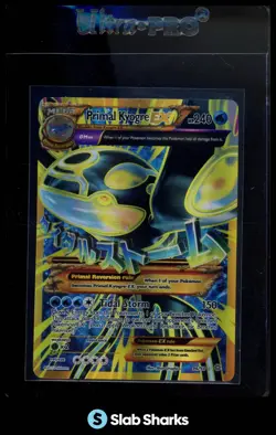 2015 POKEMON XY ANCIENT ORIGINS #96/98 PRIMAL KYOGRE EX SECRET RARE - Image 1