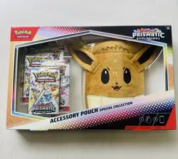 Pokemon TCG Prismatic Evolutions Eevee Accessory Pouch Special Collection Sealed - Image 1