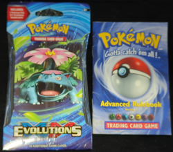 POKEMON XY EVOLUTIONS SLEEVED BOOSTER PACK ART VENUSAUR ARTWORK SEALED +RULEBOOK - Image 1