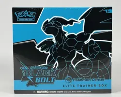 POKEMON CENTER TCG SCARLET & VIOLET BLACK BOLT SEALED ELITE TRAINER BOX ETB - Image 1