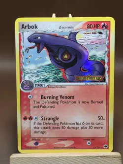 HP/DMG Arbok (Delta Species) 13/101 Pokemon Dragon Frontiers Stamped Holo Rare - Image 1