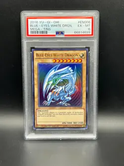 Yugioh PSA 6 EX-MT Blue-Eyes White Dragon CT13-EN008 Ultra Rare Limited S#4699 - Image 1