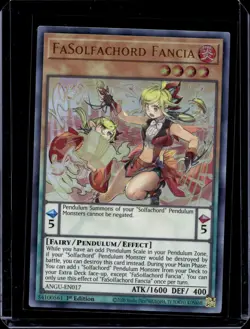 Yugioh FaSolfachord Fancia ANGU-EN017 Ultra Rare 1st Ed NM - Image 1