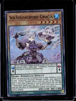 Yugioh - SolSolfachord Gracia ANGU-EN018 1st Edition Super Rare - NM/M - Image 1