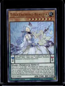 1x (M/NM) TiSolfachord Beautia - ANGU-EN020 - Ultra Rare - 1st Edition YuGiOh - Image 1