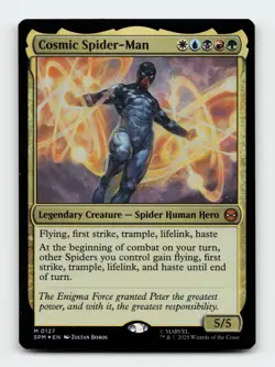 Cosmic Spider-Man Marvel's Spider-Man FOIL Magic The Gathering MTG Card - Image 1