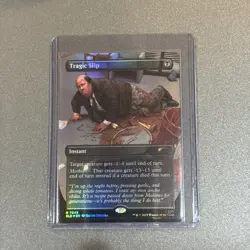 Tragic Slip R Foil #7043 | SLD Secret Lair The Office Bonus Card | MTG - Image 1