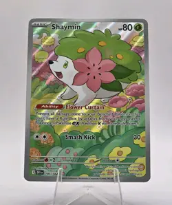 Shaymin 185/182 Sv10: Destined Rivals Holo Pokemon TCG Card Full Art - Image 1