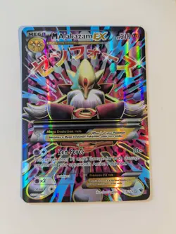 Pokemon Mega M Alakazam EX Full Art Holo Card 118/124 XY Fates Collide - Image 1