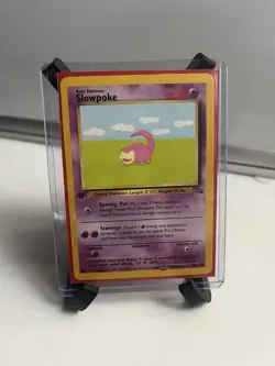 NEAR MINT (NM) 1ST EDITION Slowpoke - Fossil Set 55/62 Pokemon Card - Image 1