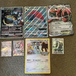 Lot Of 7 Pokemon TCG Raikou Entei Suicune JUMBO Card Oversized Guzzlord Zoroark - Image 1