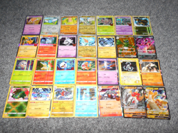 28 POKEMON FOIL PRISM SPARKLY RANDOM LOT OF TRADING CARDS - Image 1