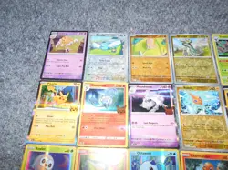 28 POKEMON FOIL PRISM SPARKLY RANDOM LOT OF TRADING CARDS - Image 2