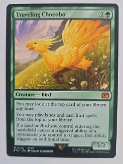 Traveling Chocobo MTG Final Fantasy FF7 FFVII - MYTHIC NEVER PLAYED - Image 1
