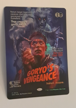 Goryo's Vengeance Poster FOIL NM Duskmourn Promo MTG Magic the Gathering - Image 1