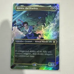 MTG Avatar The Last Airbender Katara The Fearless 0305 Borderless Foil NM - Image 1