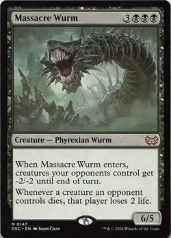 Massacre Wurm Commander: Duskmourn: House of Horror 494 LP-NM - Image 1