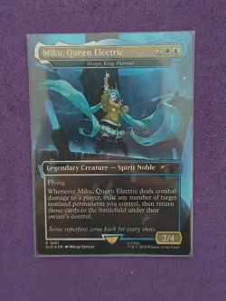 Miku, Queen Electric (Brago, King Eternal) Hatsune Secret Lair - NM MTG FOIL - Image 1