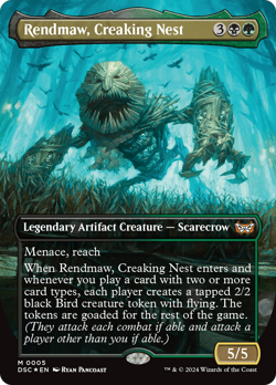 Rendmaw, Creaking Nest 5 BORDERLESS NM FOIL Duskmourn DSC Magic MTG - Image 1