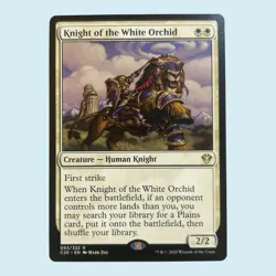 Knight of the White Orchid, Commander 2020, Near Mint, Magic the gathering MTG - Image 1