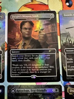 MTG Secret Lair The Office Dwight’s Destiny Foil Edition Set In Hand (NO BONUS) - Image 4