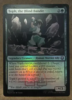 Foil* Toph, the Blind Bandit - Avatar: The Last Airbender TLA - NM MTG - Image 1