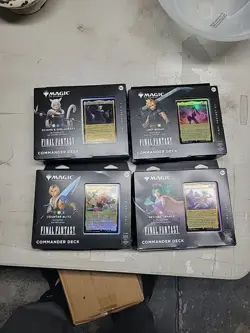 MTG Final Fantasy Commander Decks -Sealed Case Set of 4 - Magic The Gathering - Image 1
