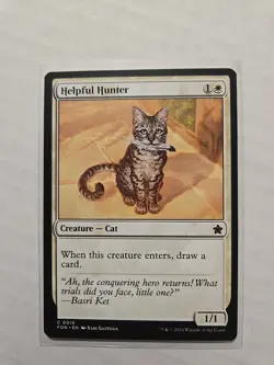 Helpful Hunter - Foundations - LP - Common - Creature - MTG Magic - Image 1