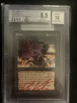 Beckett 8.5 Hellfire Legends Auto 10 Signed Pete Venters. MTG - Image 2