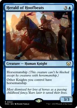 X 1 Herald of Hoofbeats NM-M March of the Machine Commander 022 MTG - Image 1