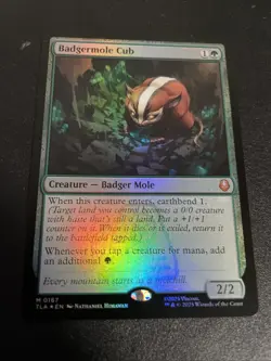 Badgermole Cub Foil MTG Magic The Gathering Avatar (0167) NM - Image 1