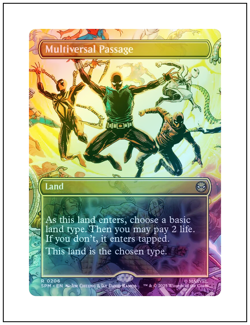 1x Multiversal Passage, Borderless Art Foil, Magic Spider-Man Marvel MTG NM - Image 1