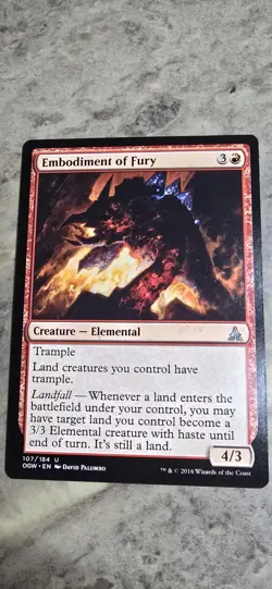 Embodiment of Fury Oath of the Gatewatch Regular Creature Uncommon MTG NM - Image 1