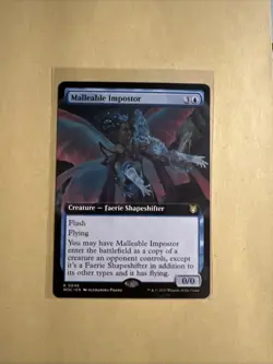 MTG Malleable Imposter WOC 0046 R NM Regular Extended Art - Image 1