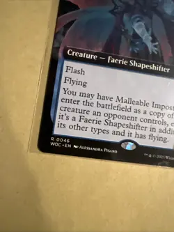 MTG Malleable Imposter WOC 0046 R NM Regular Extended Art - Image 3