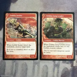 Goblin Settler & Goblin Gang Leader- NM- (Future Sight) Mystery Booster 2- Magic - Image 1