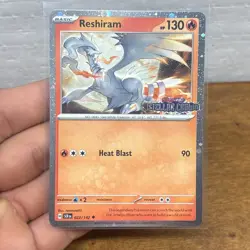Reshiram 022/142 Pokemon Stellar Crown Stamped Cosmos Holo Promo NM+ - Image 1