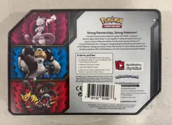 2019 POKEMON MEW & MEWTWO GX SM191 TAG TEAM POWER PARTNERSHIP TIN SEALED - Image 3