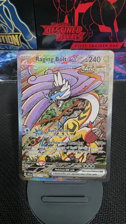 Raging Bolt ex 166/131 SIR Pokemon TCG SV: Prismatic Evolutions NM - Image 1