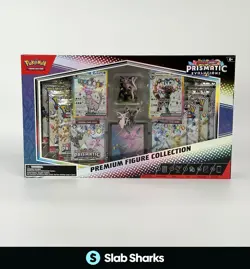 POKEMON TCG PRISMATIC EVOLUTIONS PREMIUM FIGURE COLLECTION SEALED BOX - Image 1