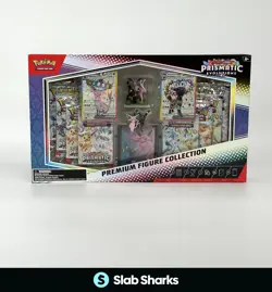 POKEMON TCG PRISMATIC EVOLUTIONS PREMIUM FIGURE COLLECTION SEALED BOX - Image 1