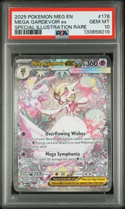 2025 POKEMON MEG EN-MEGA EVOLUTION #178 MEGA GARDEVOIR EX PSA 10 - Image 1