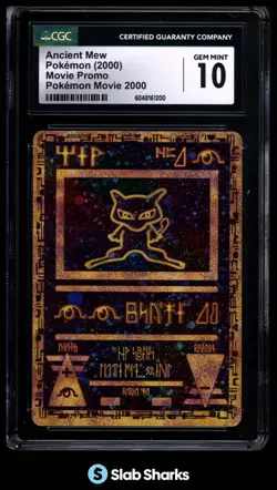 2000 POKEMON MOVIE PROMO ANCIENT MEW GEM MINT CGC 10 - Image 1