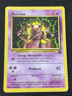 Mewtwo #14 - WotC Black Star Movie Promo - Pokemon TCG - LP/NM - Image 1
