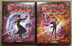 Lot Of 2 1996 Yu-Gi-Oh Konami Binder Books - Yugi & Kaiba - No Cards Inside - Image 1