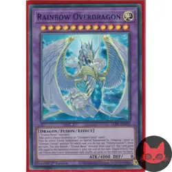 Yugioh Rainbow Overdragon LDS1-EN101 Blue Ultra Rare 1st Edition NM - Image 1