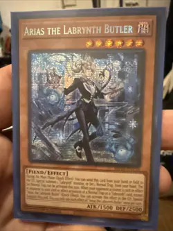Yugioh! Arias the Labrynth Butler MP24-EN116 Prismatic Secret Rare 1st Ed - Image 1