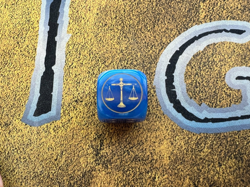 YuGiOh Official YCS Entry Die Dice - Millennium Scales Blue - Good Condition!! - Image 1