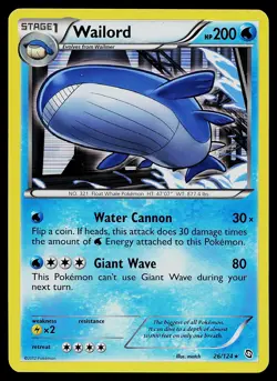 Pokemon Card - Wailord Dragons Exalted 26/124 Holo Rare - Image 1